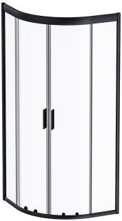 Душевой уголок Am.Pm Gem 80x80см чёрный матовый W90G-401-080BT